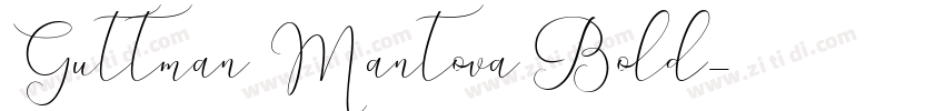 Guttman Mantova Bold字体转换